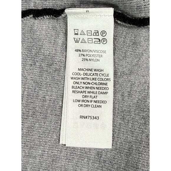 Rachel Zoe Cardigan Sweater Size 3X NWT - Open Front Plus Size Black - Picture 14 of 15